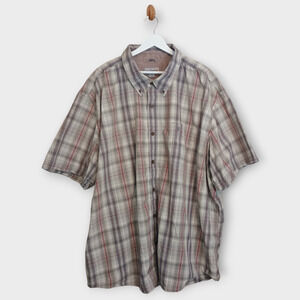 Carhartt Shirt Mens Adult 4X Beige Gray Heritage Work Outdoor Casual Button Down